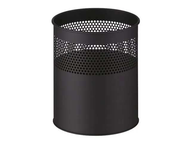 Half geperforeerde papierbak 30 liter Zwart
