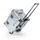 Transportkist Aluminium 60l 385x 600x 400mm 2wielen 3-delige Trekgreep