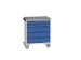 gereedschapswagen 980x800x600mm linoleum blad 5 laden RAL7035+RAL5010