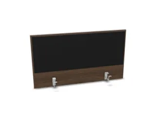 opzetpaneel bureau aanbouw achter NV bruin hickory BN8033-zwart 1000mm - 1