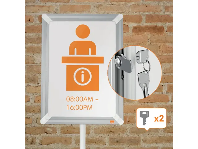 info vloerstandaard Premium Plus, afsluitbaar, ft A3