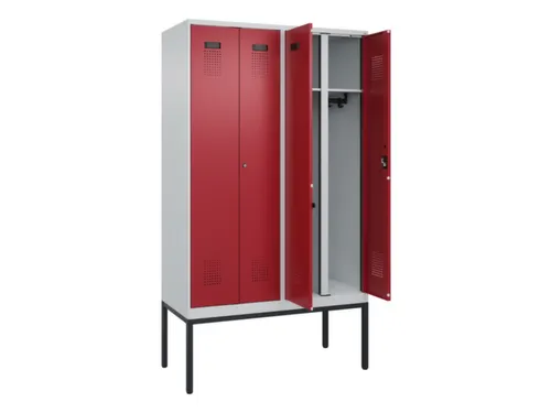 locker voor scheiding van kleding,HxBxD 2120x1200x500mm,4vak