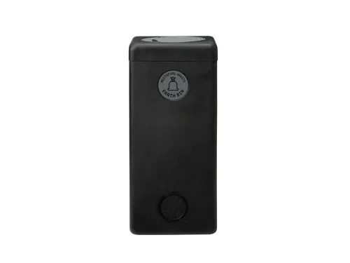 Afvalbak 90 liter, EarthBin grijs zwart