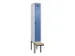 locker met bank,voor scheiding van kleding,HxBxD 2120x300x815mm,1vak