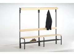 omkleedbank,HxLxD 1670x1500x375mm,houten lijst,RAL7016