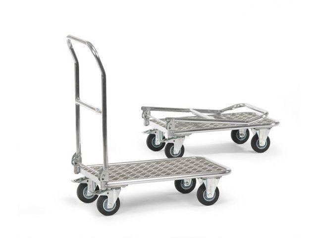 Aluminium Opklapbare Wagens 1134 200kg Laadvlak 900x600mm | TafelwagenShop.nl