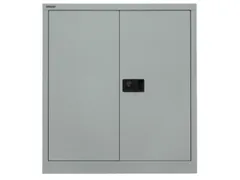 kantoorkast openslaande deuren HxBxD 1000x914x400mm Stalen zilverkleur