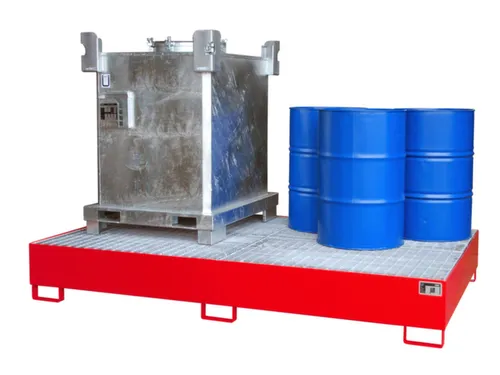 opvangbak,v. 2xIBC/10x200l vaten,opvangvol. 1000l