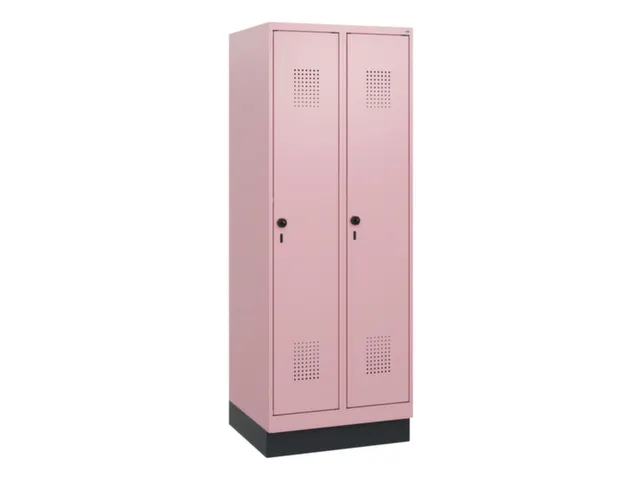 schoollocker,HxBxD 1630x600x500mm,2vak,vak B 300mm,draaigrendel,sokkel