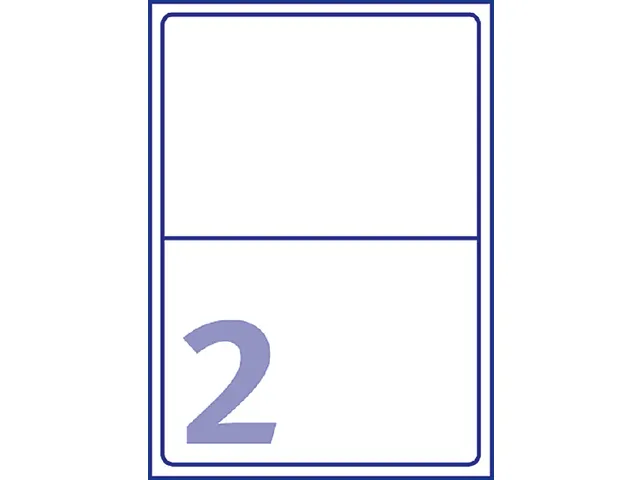 Verzendetiket Avery QuickPeel L7168-100 199.6x143.5mm Wit 200 stuks