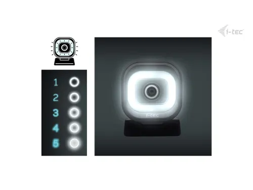 i-tec SOLOMON 700 STREAM 4K Webcam with Ring Light