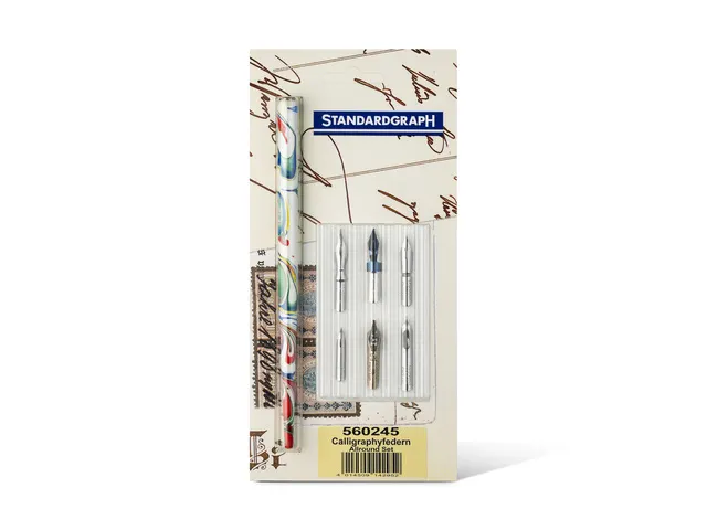 Set de calligraphie Standardgraph allround 6 pointes + porte-plume