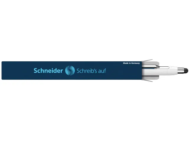Balpen Schneider Epsilon Touch Blauwschrijvend, Huls Wit/blauw