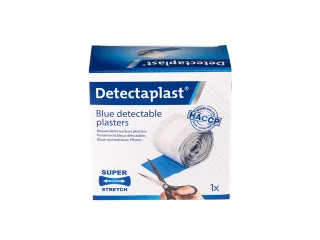 Elastische blauwe textielpleister Detectaplast 6cmx5m - 3