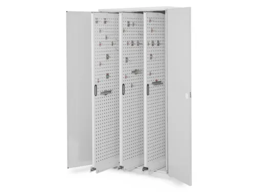 verticale kast,HxBxD 1950x1000x600mm,dubbele vleugeldeur,RAL5010