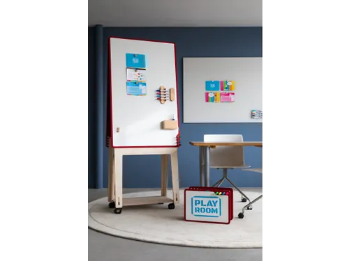 PLAYROOM Playboard draagbaar whiteboard M 75x118cm Rood