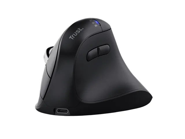 Ergonomische muis Trust hyperscrol Vyran draadloos zwart