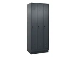 locker,HxBxD 1950x750x500mm,3vak,vak B 250mm,draaigrendel,sokkel