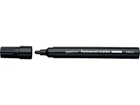 Quantore Permanent marker rond 1-1.5mm zwart