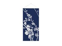 Wanddecoratie Tapestry 58x120cm Cherry Blossom Blauw