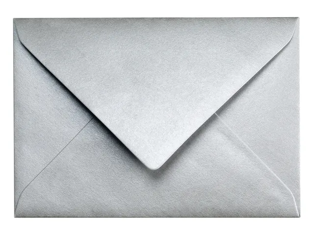 Envelop Papicolor C6 114x162mm Zilver Gegomd