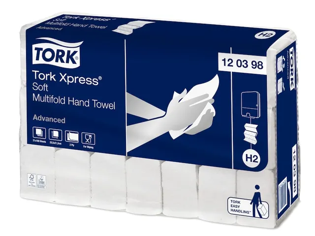 Tork 120398 Xpress H2 Z-vouw Handdoek Advanced Soft 21x180 vel