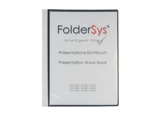 #*Showalbum Foldersys A4 PP 30tassen zwart met frontsheet