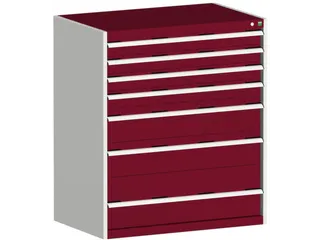 ladekast HxBxD 1200x1050x650mm 7laden zware lasten RAL7035 RAL3004 - 2