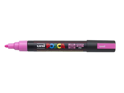 Verfstift Posca PC5M Medium Punt 1,8-2,5mm fluor roze