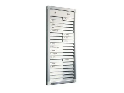 Infobord Lega Aan/Afwezig 54x28cm 20 namen