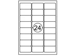 Rillprint Etiket 64.6x33.8mm 24 op een vel 1000 Vel