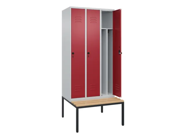 locker voor scheiding van kleding,HxBxD 2120x900x815mm,3vak