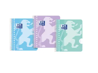 Collegeblok Oxford School A5+ lijn 17-gaats 160 pagina's 80gr pastel a - 1