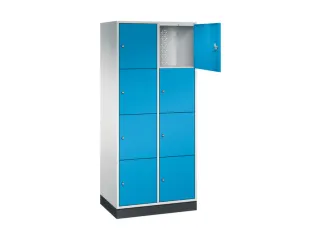 grootvolume-lockersysteem,RAL 7035/RAL 5012,HxBxD 1950x820x500mm - 1