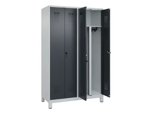 PBM-locker,HxBxD 1950x1200x500mm,4vak,vak B 300mm,draaigrendel