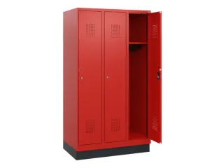 schoollocker,HxBxD 1630x900x500mm,3vak,vak B 300mm,cil.-slot,sokkel - 1