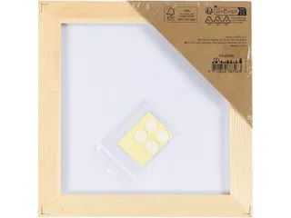 Canvaspaneel Creativ Company met lijst 158x158mm wit - 2