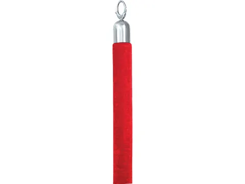 Afzetkoord Securit 150cm rood met chroome knop