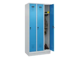 locker,HxBxD 1950x900x500mm,3vak,vak B 300mm,draaigrendel,sokkel