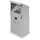Wandasbak 3.7 liter Hxbxd 410x180x150mm Schuine Verzinkt Zilver