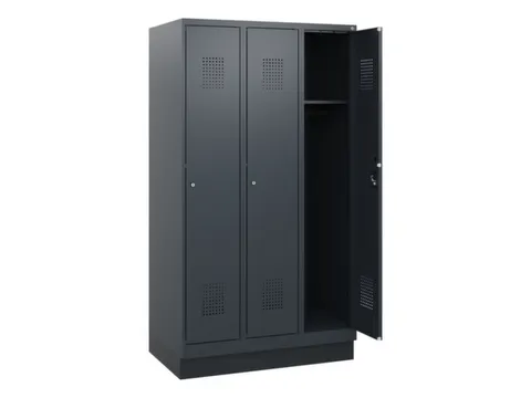 schoollocker,HxBxD 1630x900x500mm,3vak,vak B 300mm,cil.-slot,sokkel