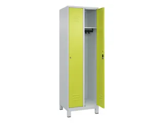 locker,HxBxD 1950x600x500mm,2vak,vak B 300mm,cil.-slot,voeten - 2