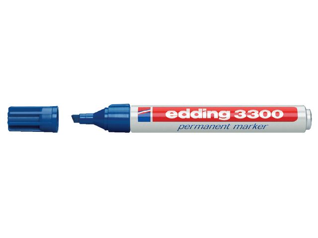 Viltstift Edding 3300 Schuin Blauw 1-5mm | EddingMarker.nl