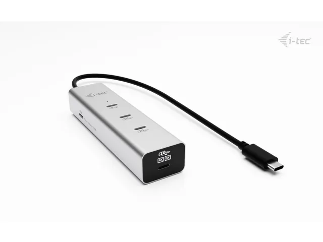 USB-C Charging Metal HUB 5port with USB-C video 8K + Power Delivery 85