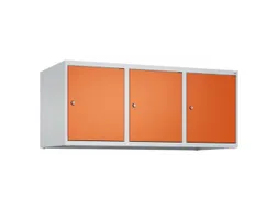 opzetkast,v. locker,3vak.,vak B 400mm,HxBxD 500x1200x500mm,vleugeldeur