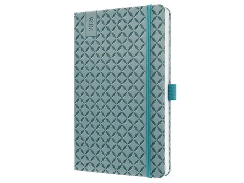 Weekagenda Flair A5 2026 (NL/FR/EN/DU) Ocean Blue Hardcover