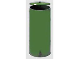 Afvalverzamelaar 120 Liter 980x500mm Dubbele Deur Voetpedaal Ral6001