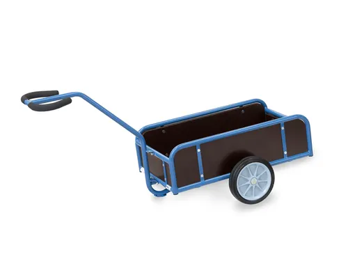 Handtrekwagen 4107V met 4 wanden 2 Wielen 795x445mm massief Rubber