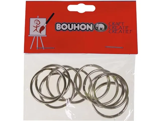 Sleutelring, 25 Mm, Blister Van 10 Stuks