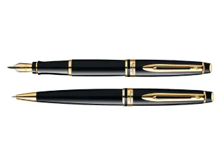Vulpen Waterman Expert Black lacquer GT Medium Blauwe inkt - 2